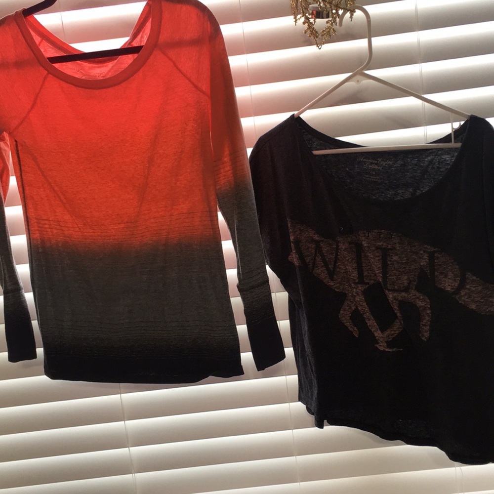 2 American eagle shirts
